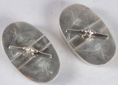 A PAIR OF RUSSIAN SILVER DOUBLE SPICE-BOXES, St. Petersburg 1880, maker's mark J A L. Each oval,