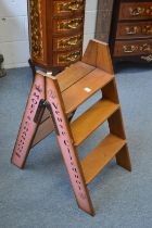 A PAIR OF DECORATIVE FOLDING STEPS, 'Champagne'