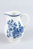 A FIRST PERIOD WORCESTER SPARROW BEAK JUG, Circa 1775.