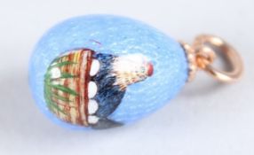 A RUSSIAN CHICK EGG PENDANT.