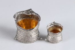 A STERLING SILVER TABLE ORNAMENT, BY MARIO BUCCELLATI, designed as a textures sterling silver