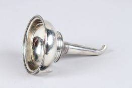 A GEORGE III SILVER WINE FUNNEL, London 1809, maker Hester Bateman, 5in high.