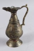 A RARE 12TH - 13TH CENTURY PERSIAN KHURASAN SELJUK BRONZE JUG. Signed