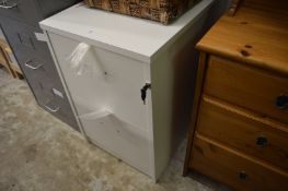 A two drawer filing chest.