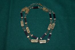 Chinese style necklace.