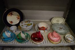 Decorative china and glass.