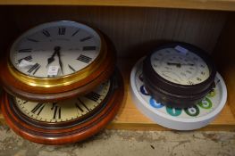 Four various clocks.