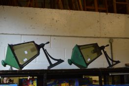 A pair of Victorian style wall lanterns.