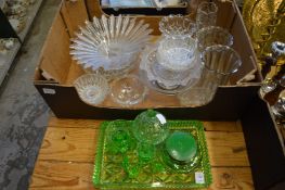 Quantity of glassware.