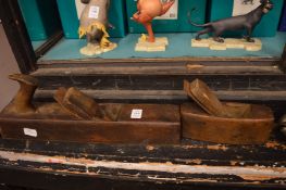 Two old wood working planes.