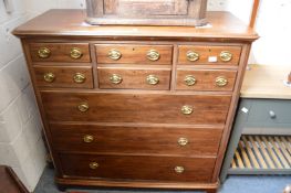 A Victorian gentleman's chest of drawers.