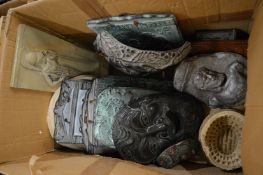 Decorative wall plaques, mask etc.