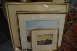 Three decorative watercolours.