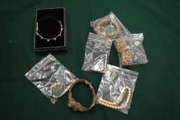 A small group of bracelets and bangles.