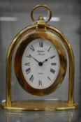 A Swiza Ascot quartz mantel clock.