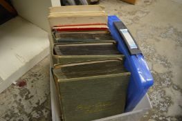 Postcard albums etc.