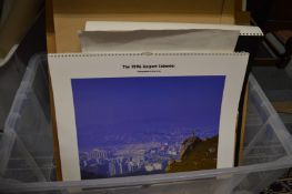 A quantity of Unipart calendars with original packaging.