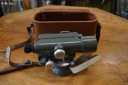 A Hilger & Watts surveyors level, cased.