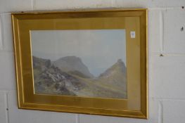 Frederick John Widgery, the valley of the rocks, Lynton, watercolour, signed and inscribed.