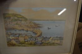 A small group of paintings and prints.