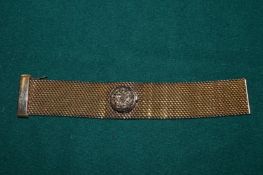 A decorative mesh bracelet.