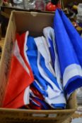 A box of flags.