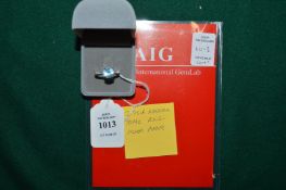 A 3.75ct natural topaz and silver ring with certificate.