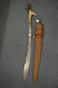 A Dayak Mandau head hunters sword.