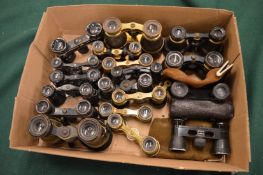 A good collection of various opera glasses.