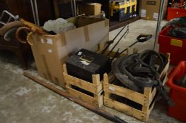 Miscellaneous items to include old tools, horse harnesses etc.