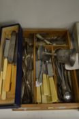 Various cutlery etc.