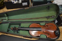 John G Murdoch & Co Ltd., 'The Maidstone' violin with case.