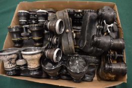 A collection of cased opera glasses.