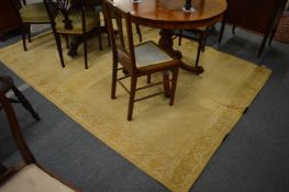Modern cream ground rug, 270cm x 185cm.