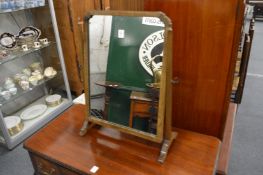 A mahogany dressing table mirror.