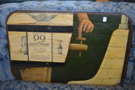 Scotch Whiskey, mixed media on board.