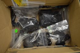 A collection of jet jewellery.