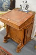 A very good Victorian satinwood Davenport.