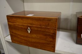 A good mahogany tea caddy.