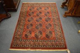 A bokhara style rug, 170cm x 120cm.