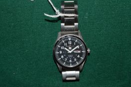 A Seiko gentlemans stainless steel wristwatch.