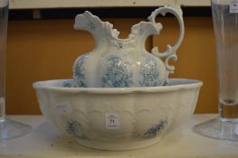 Jug and bowl set.
