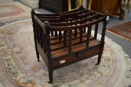 A 19th century mahogany Canterbury.