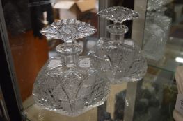 A good pair of cut glass decanters.