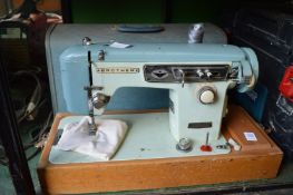 A sewing machine.