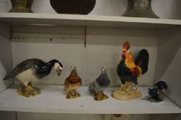 A group of Beswick birds.