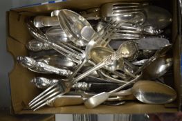 A box of flatware.