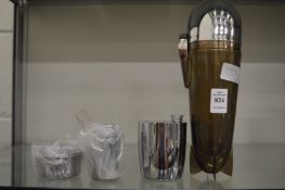 A Zeppelin shaped cocktail shaker.