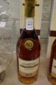 A bottle of Rastignac XO cognac.