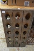 A French oak wine rack.
